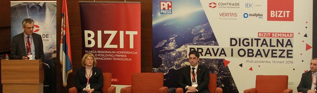 Bogdan Ivanišević speaks at a major conference on GDPR 2
