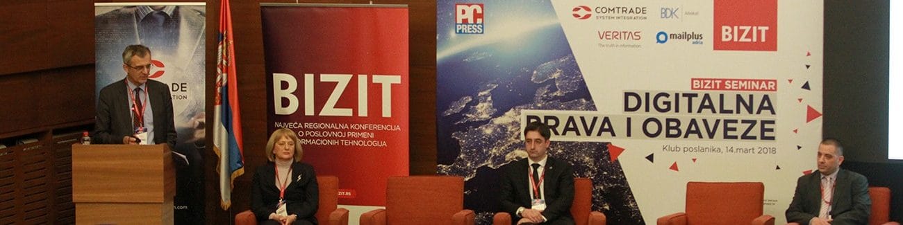 Bogdan Ivanišević speaks at a major conference on GDPR 2