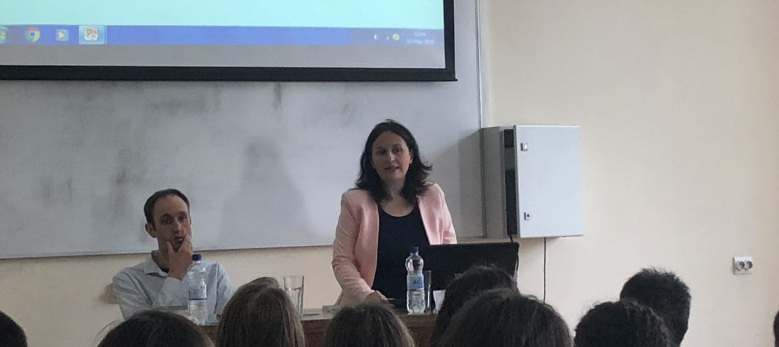Milica Basta speaks to law students on data protection